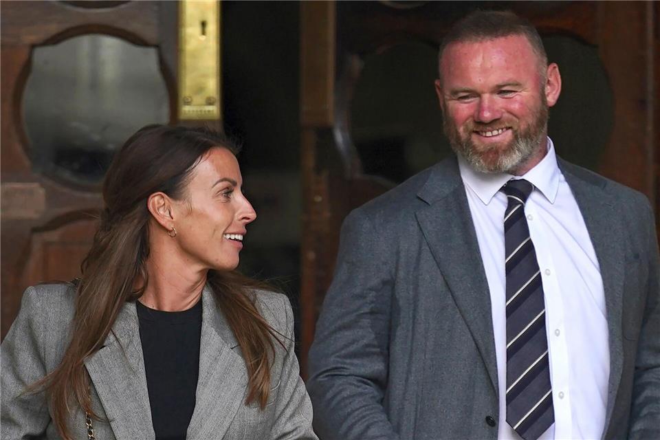 Seit dem Teenageralter sind Coleen und Wayne Rooney ein Paar. Der Ex-Stürmer, der mit Alkoholproblemen kämpfte, sagt: „Wenn sie nicht gewesen wäre, wäre ich tot.“Yui Mok/PA Wire/dpa