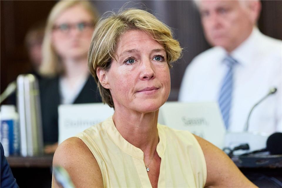 Seit fast einem Jahr steht die Unternehmerin Christina Block vor Gericht.Georg Wendt/dpa Pool/dpa