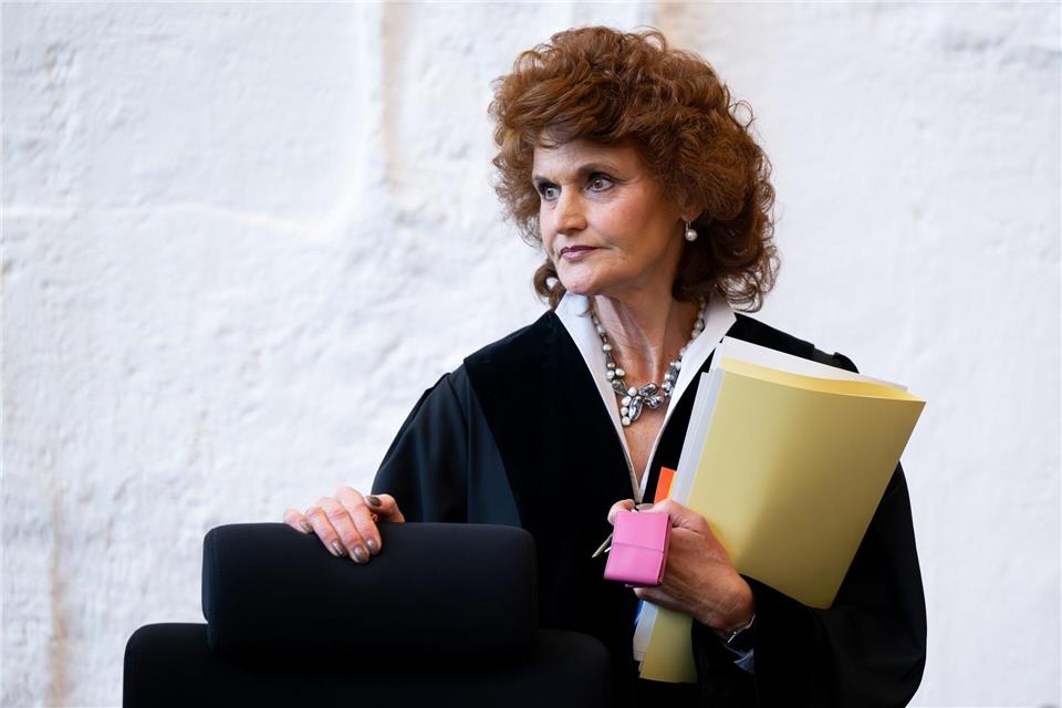 Selbst die Vorsitzende Richterin Heike Will kämpfte zum Abschluss des Prozesses mit den Tränen. (Archivbild)Sven Hoppe/dpa