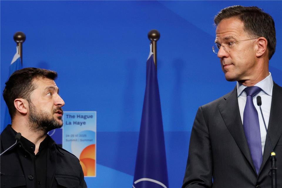 Selenskyj  beim Nato-GipfelGeert Vanden Wijngaert/AP/dpa