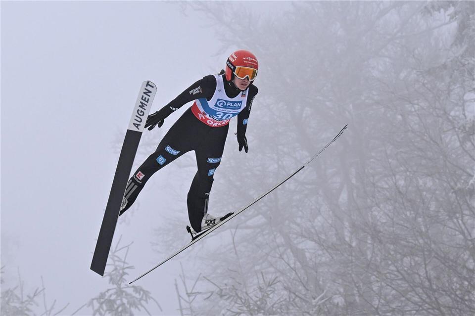 Selina Freitag ist in diesem Winter die beste deutsche Skispringerin.Swen Pförtner/dpa