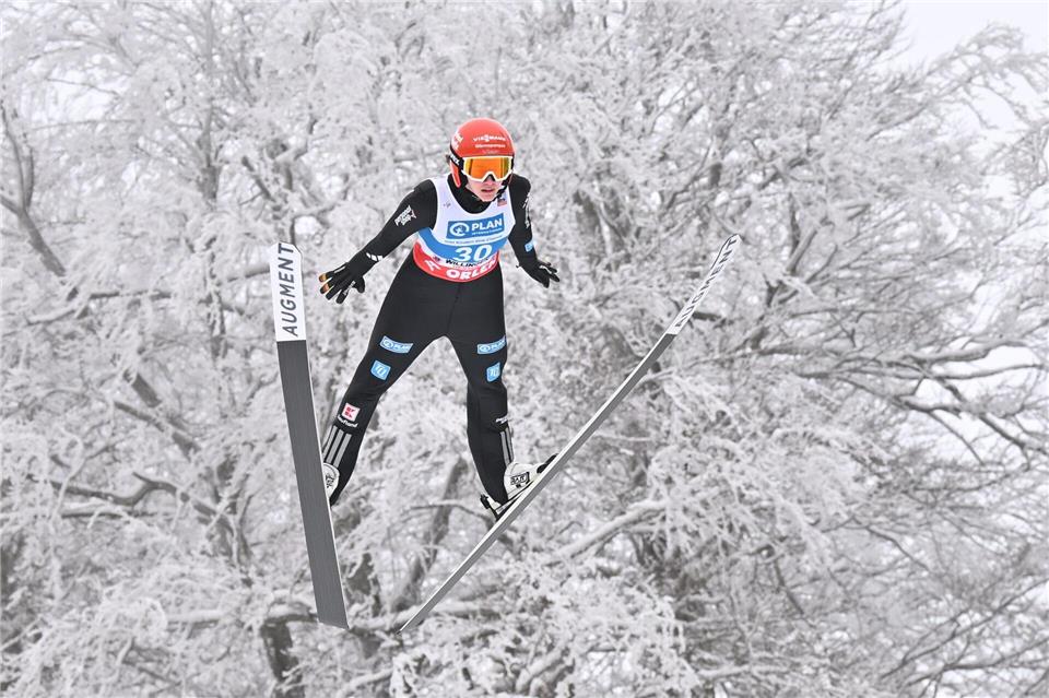 Selina Freitag kommt auf Platz sechs.Swen Pförtner/dpa