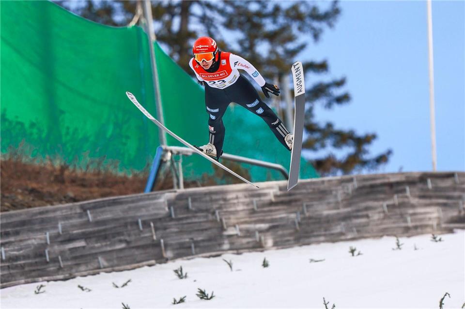 Selina Freitag wurde beim ersten Skifliegen in Vikersund deutlich distanziert. Trond R Teigen/NTB/dpa