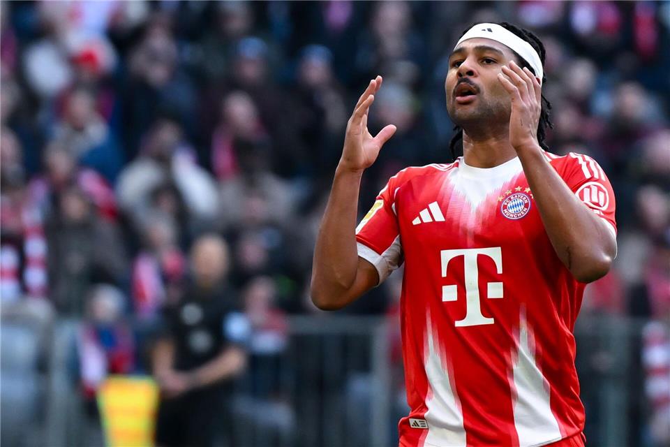 Serge Gnabry fehlt dem FC Bayern wohl bis zum Saisonende. (Archivbild)Sven Hoppe/dpa