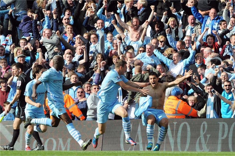 Sergio Agüero schießt Manchester City 2012 zur Meisterschaft. (Archivbild)picture alliance / dpa