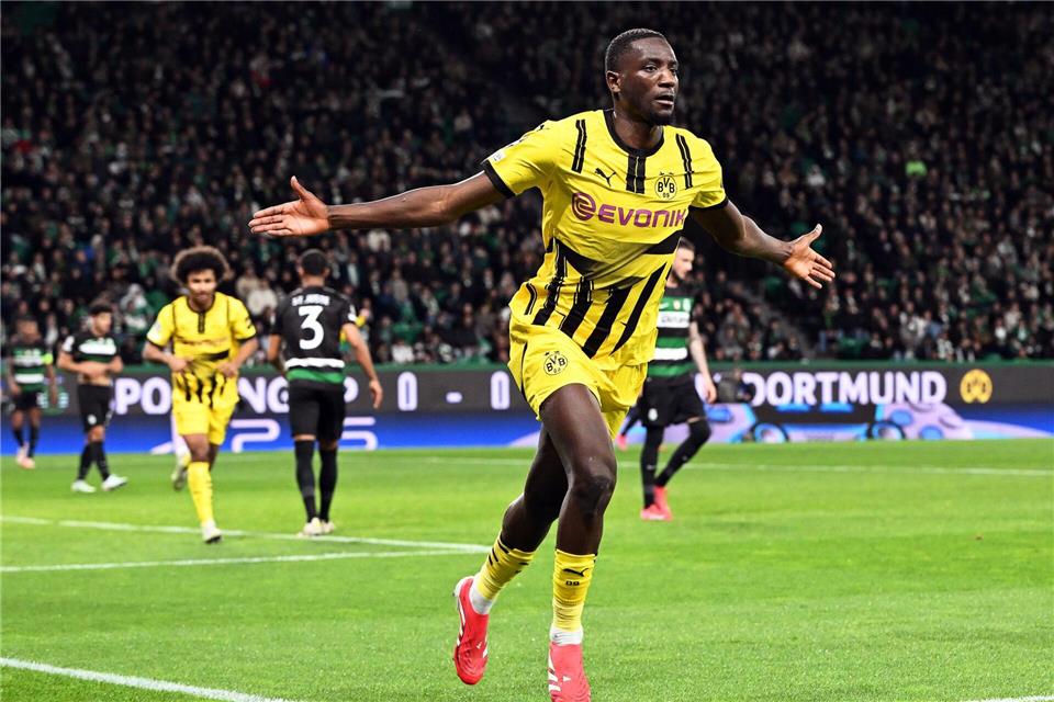 Serhou Guirassy brachte den BVB in FührungFederico Gambarini/dpa