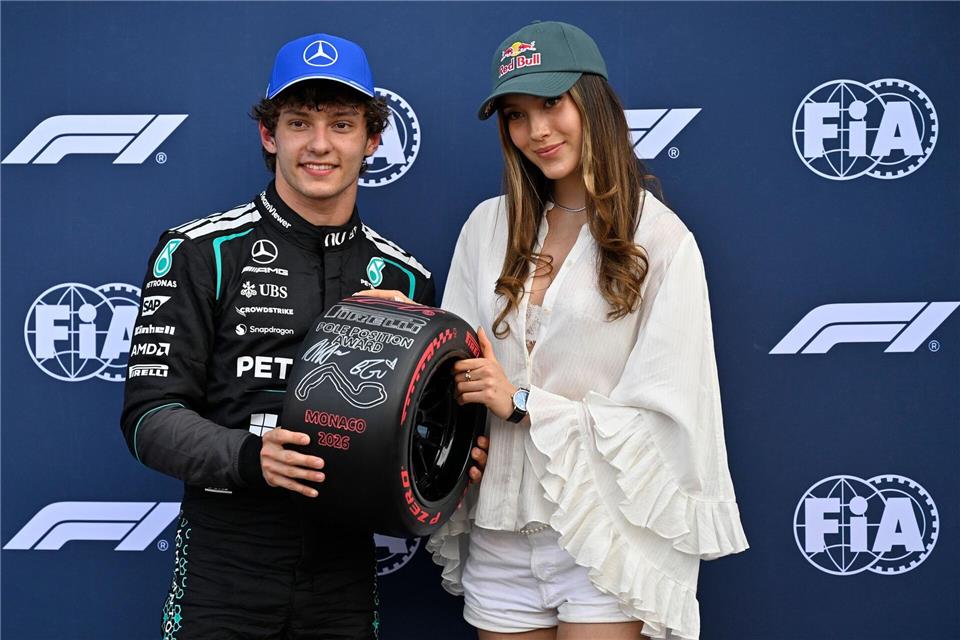 Seriensieger Kimi Antonelli (l) glänzt auch in Monaco.Philippe Magoni/AP/dpa