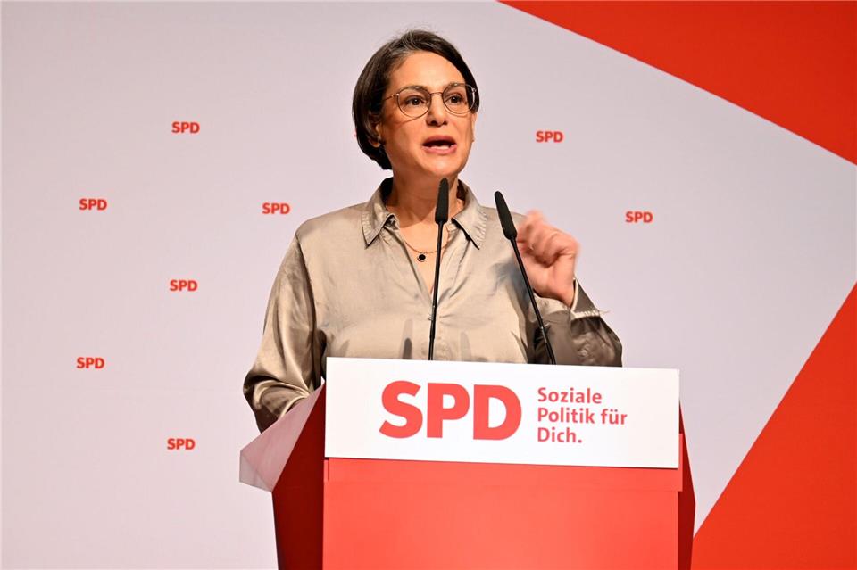 Serpil Midyatli ist Landeschefin der SPD in Schleswig-Holstein.Felix Müschen/dpa