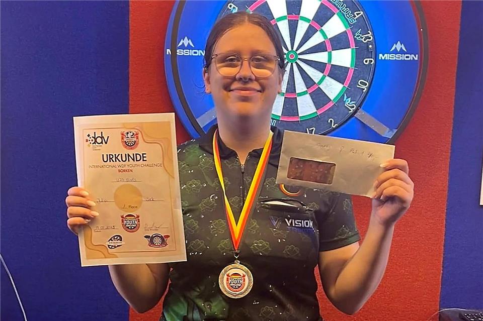 Setzte sich in einem Einzelturnier mit einem 4:0-Sieg an die Spitze des Feldes: die Borkenerin Julia Siek.