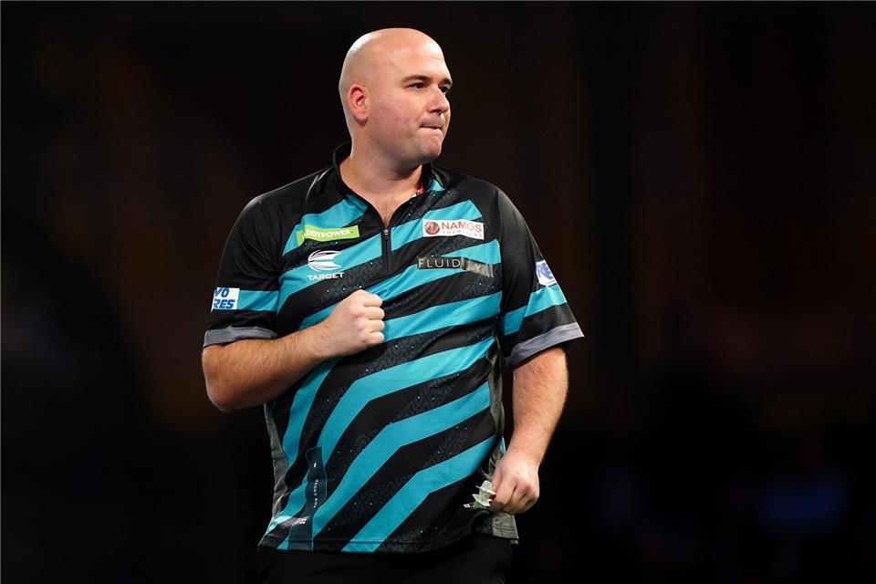 Keine Probleme: Ex-Weltmeister Cross bei Darts-WM weiter Setzte sich mit 3:0 gegen Thibault Tricole durch: Ex-Weltmeister Rob Cross.