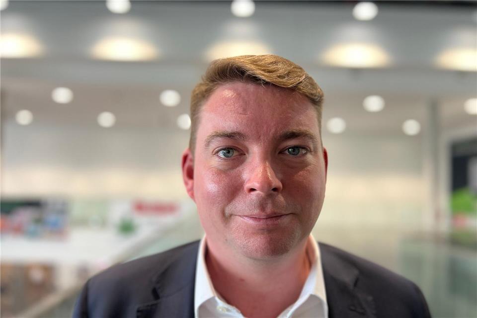 Shisha-Lobbyist Folke Rega, hier bei der Fachmesse Intertabac 2024.Wolf von Dewitz/dpa-Zentralbild/dpa