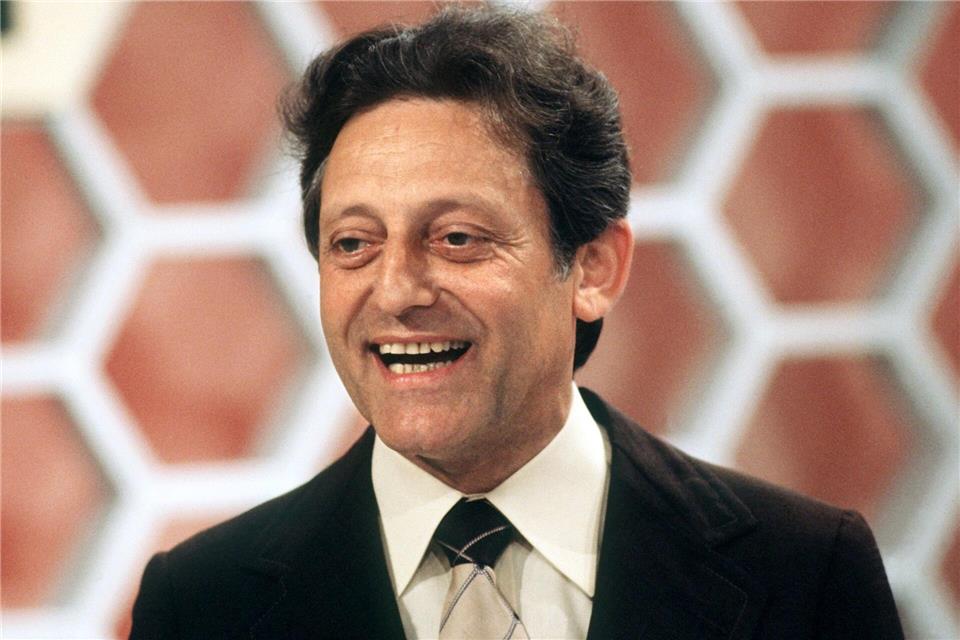 Showmaster Hans Rosenthal während einer „Dalli Dalli“-Sendung im Juni 1978. (Archivbild)Istvan Bajzat/dpa