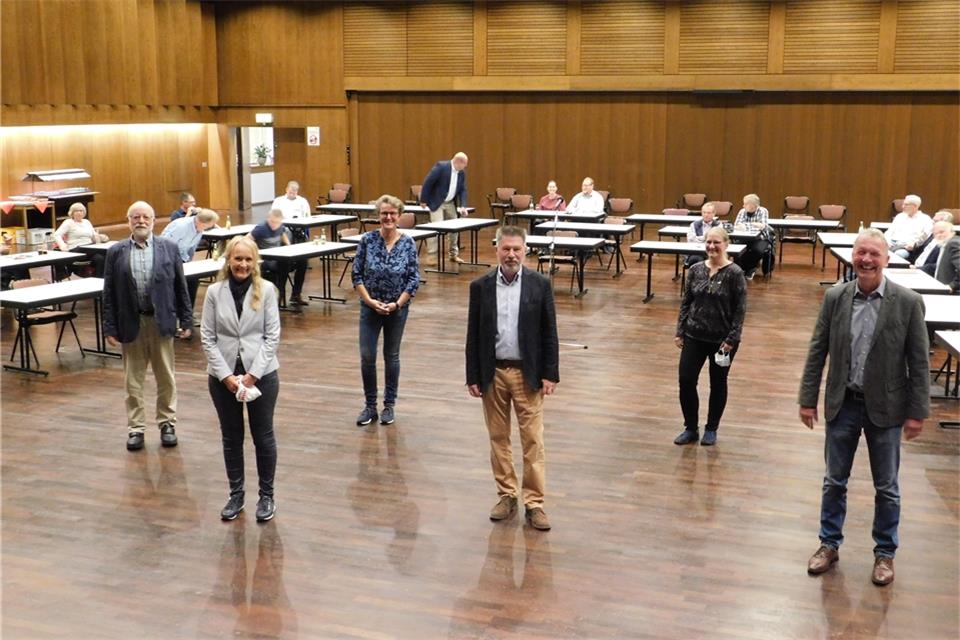 Sie diskutierten (von links): Kurt Kindermann (SPD), Bürgermeisterin Mechtild Schulze Hessing, Brigitte Ebbing (UWG), Stadtsportverbands-Chef Josef Nubbenholt, Maja Becker (Grüne) und Jürgen Fellerhoff (CDU).