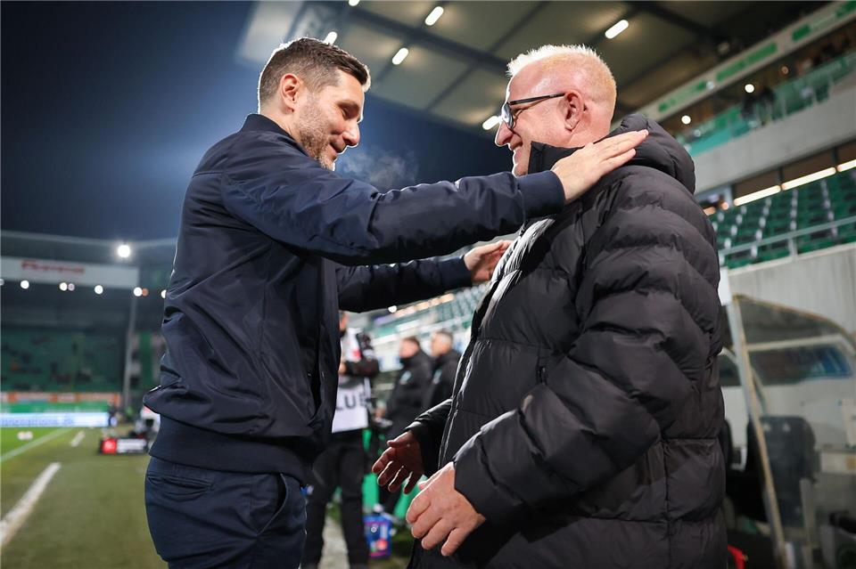 Sie kennen sich bestens: Stefan Leitl (l) und Heiko Vogel.Daniel Karmann/dpa