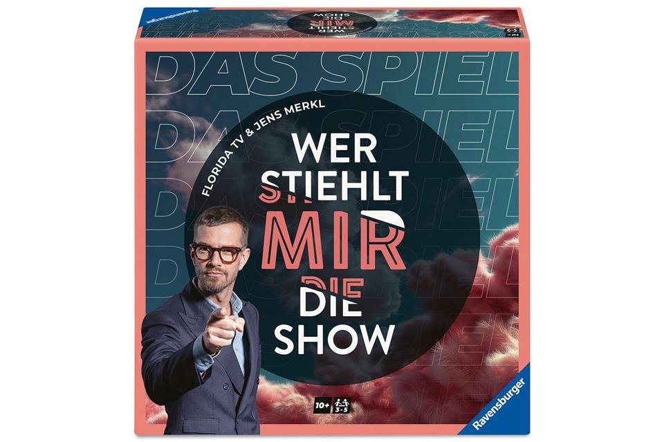 Sie wollen einmal selbst die Show „Wer stiehlt mir die Show?“ moderieren. Mit dem gleichnamigen Brettspiel kein Problem. Die Atmosphäre der Show wird gut an den Spieltisch übertragen.Ravensburger/dpa-tmn
