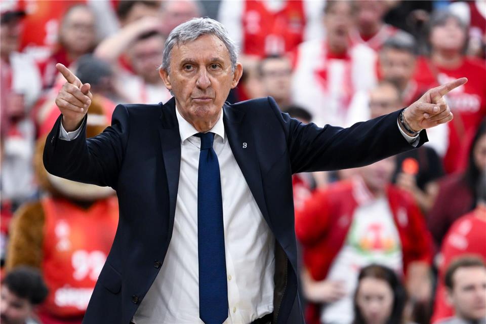 Sieg Nummer drei gegen Trier: Bayern-Coach Svetislav Pesic. (Archivbild)  Sven Hoppe/dpa