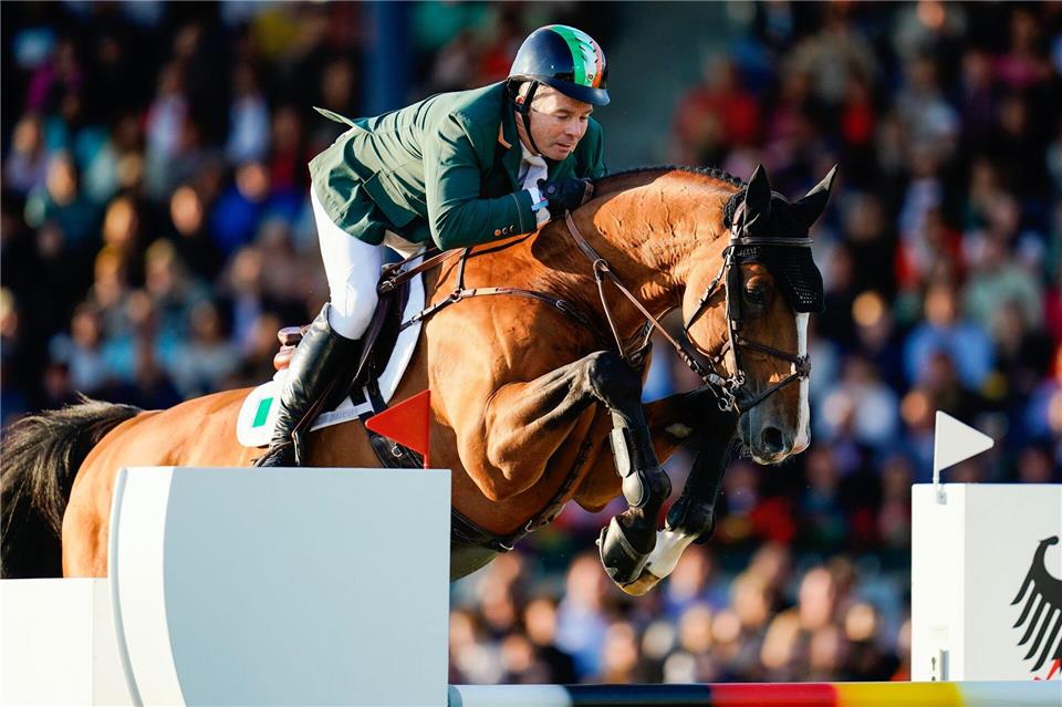 Siegreich im Championat von Hamburg: der Ire Cian O’Connor. (Archivbild)Uwe Anspach/dpa