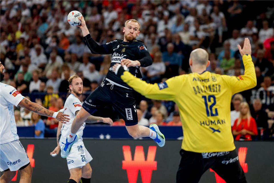 Simon Pytlick erzielten gegen Montpellier HB sieben Treffer für die SG Flensburg-Handewitt.Philipp Szyza/dpa