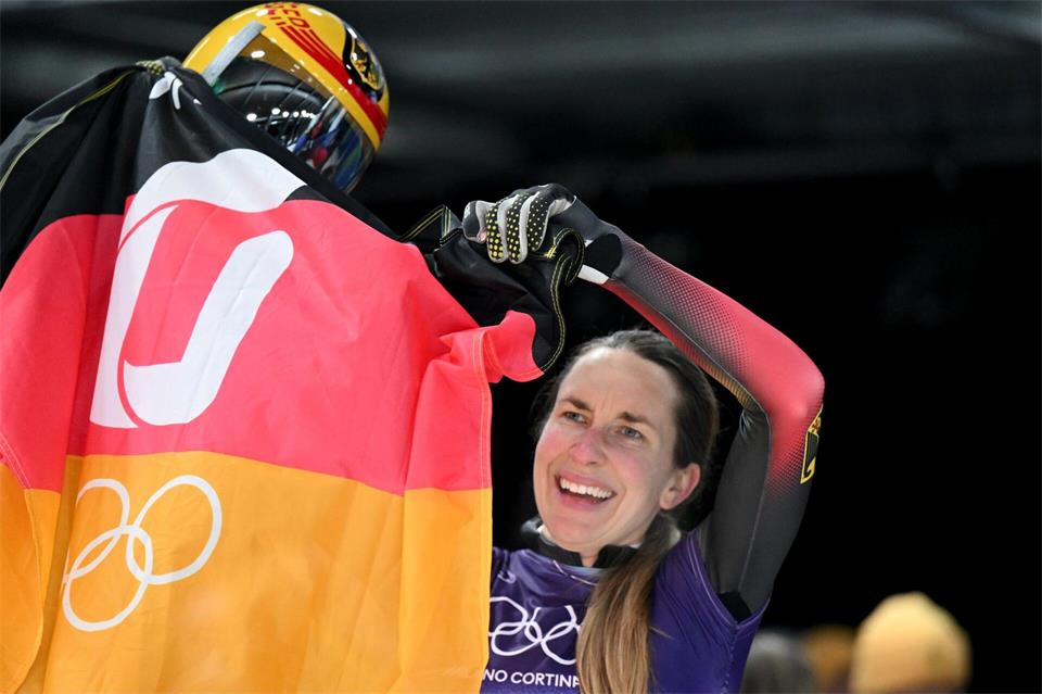 Skeleton-Pilotin Jacqueline Pfeifer beendet ihre Laufbahn. (Archivbild)Robert Michael/dpa
