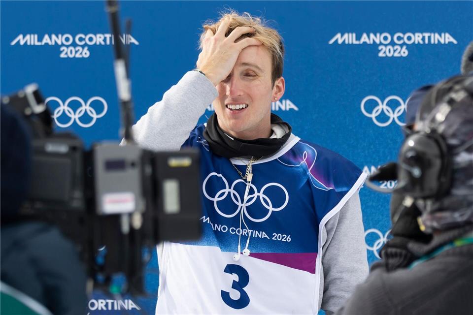 Ski-Freestyler Andri Ragettli verpasste im Slopestyle-Wettbewerb knapp eine Medaille.Peter Klaunzer/KEYSTONE/dpa