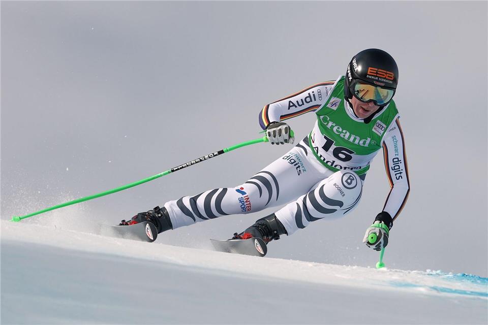 Ski alpin: Weltcup, Super G, Frauen. Kira Weidle-Winkelmann  (Deutschland) in Aktion.Gabriele Facciotti/AP/dpa
