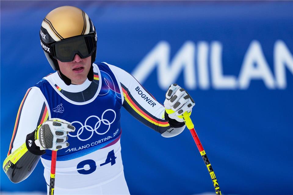 Skirennfahrer Anton Grammel vermisst in Bormio eine Olympia-Atmosphäre.Julia Demaree Nikhinson/AP/dpa