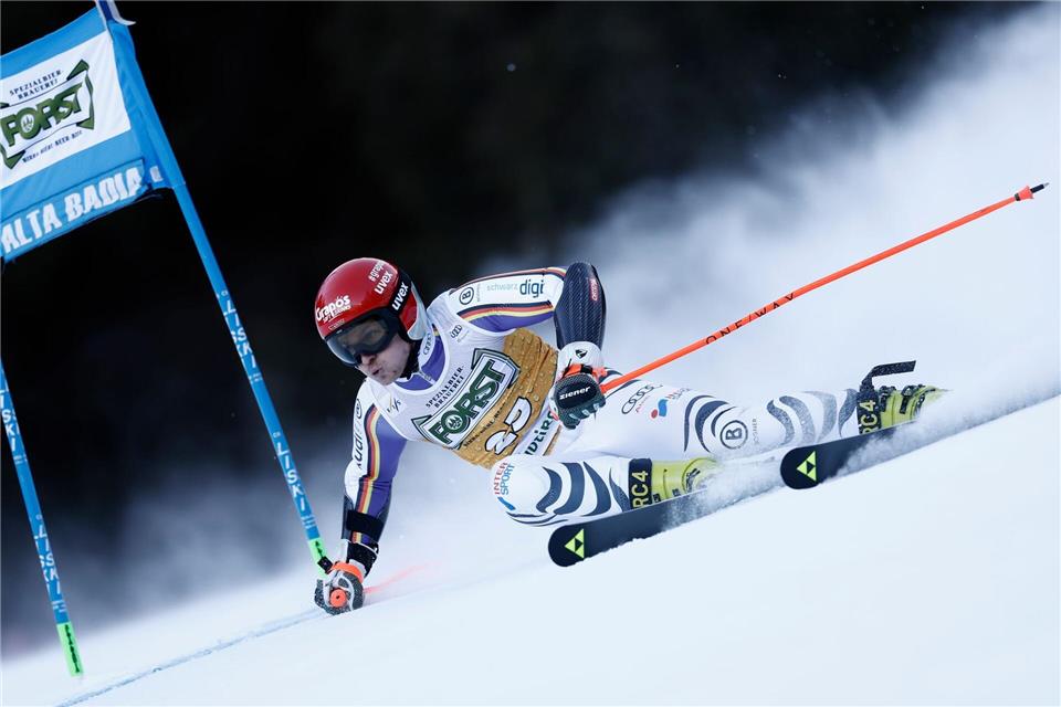 Skirennfahrer Fabian Gratz gelang in Alta Badia ein famoser zweiter Durchgang.Gabriele Facciotti/AP/dpa