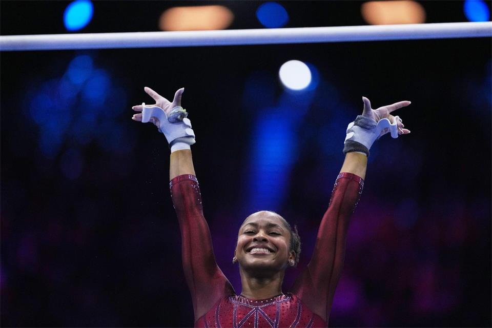 Skye Blakely hatte allen Grund zum Jubel.Francisco Seco/AP/dpa