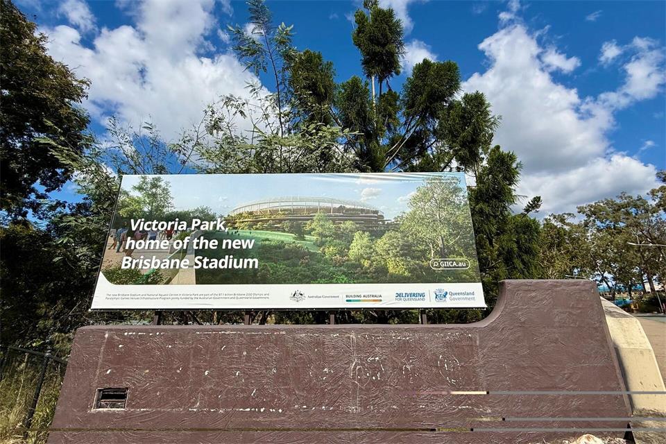So soll das „Brisbane Stadium“ einmal aussehen. (Archivbild)Carola Frentzen/dpa