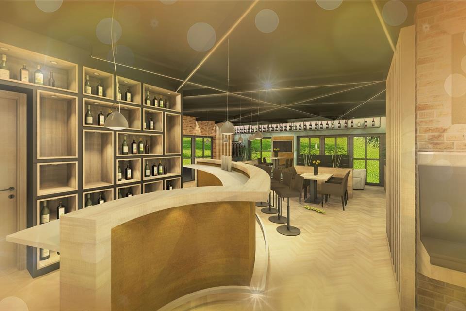 So soll nach den überarbeiteten und neuen Plänen die Bar im künftigen „Hub“ aussehen.