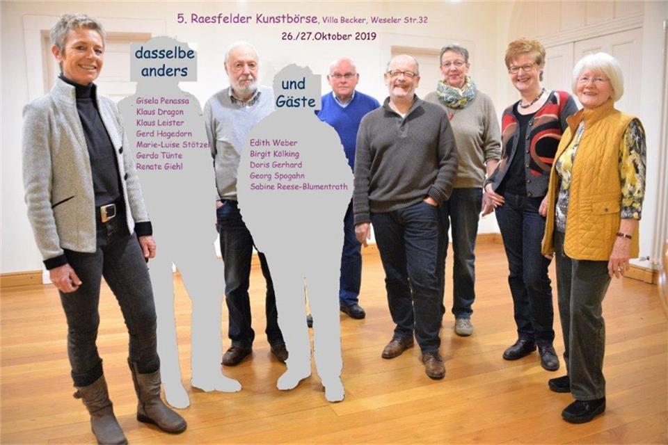 So werben die Künstler für ihre Kunstbörse Ende Oktober.