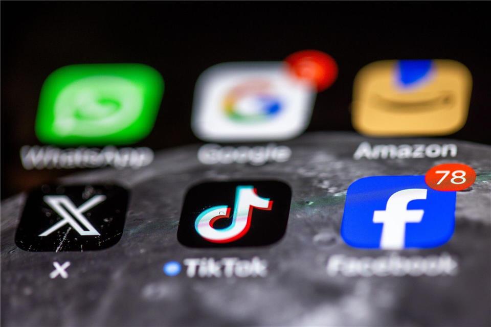 Social Media sind die dominante Freizeitbeschäftigung vieler Kinder und Jugendlicher, doch laut Ifo-Umfrage sind TikTok und Co. einer großen Mehrheit in Deutschland suspekt. (Symbolbild)Jens Büttner/dpa