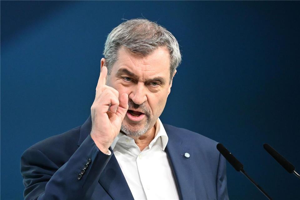 Söder war zu Gast bei der Schwesterpartei.Katharina Kausche/dpa