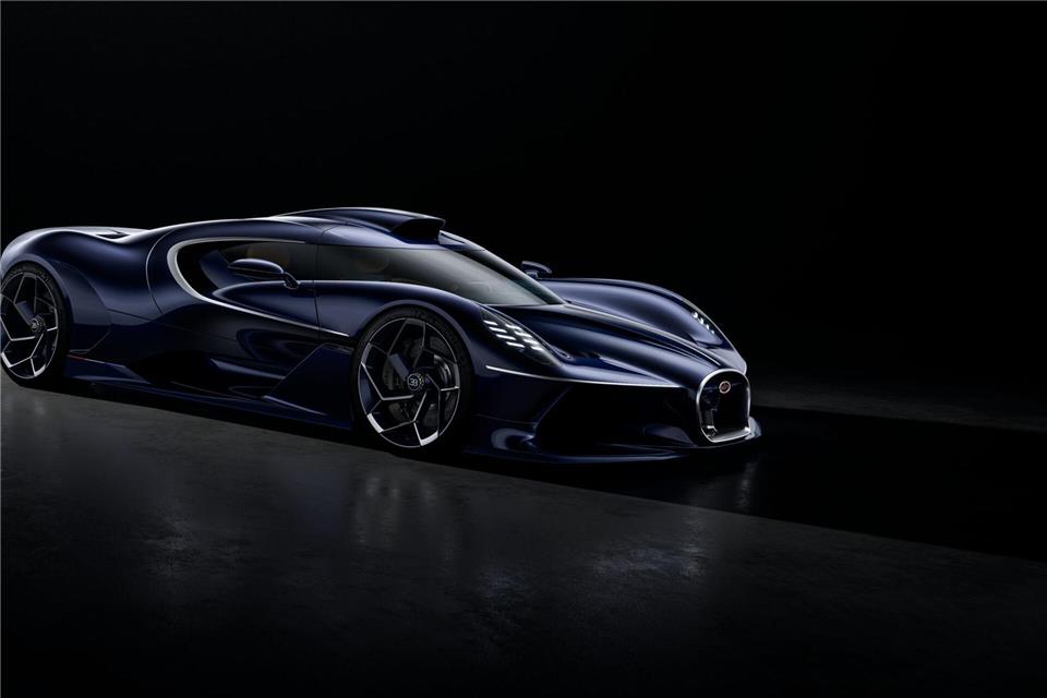 Solitaire heißt: kein zweites Exemplar. Bugatti baut für einen Kunden den Destrier – ein Einzelstück auf Basis des Bolide.Bugatti Automobiles S.A.S./dpa-tmn