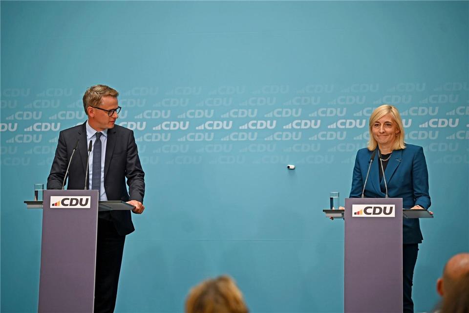 Sollen Gesundheitsminister und Kanzleramtsministerin werden: Linnemann und Warken.Helena Dolderer/dpa