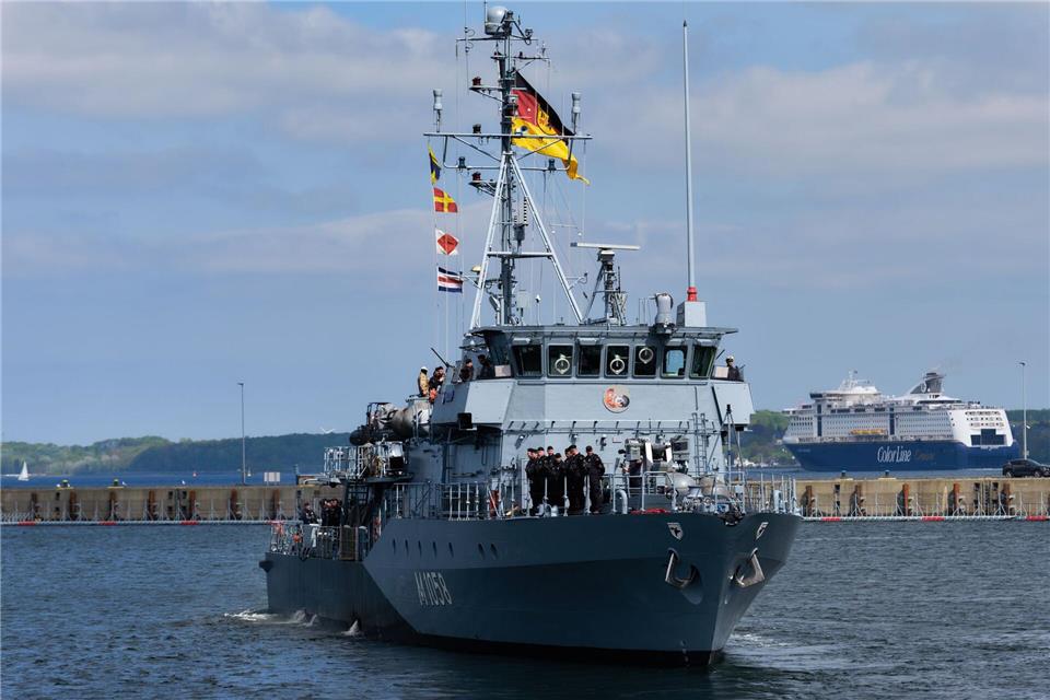 Sollte Deutschland sich an einer Militärmission beteiligen, gehört das Minenjagdboot Fulda zum deutschen Beitrag.Marcus Golejewski/dpa