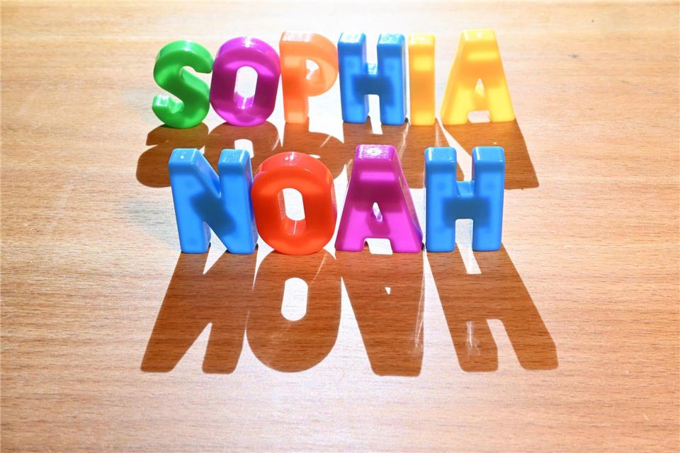 Sophia und Noah sind in Nordrhein-Westfalen in diesem Jahr die beliebtesten Vornamen. Bernd Weißbrod/dpa