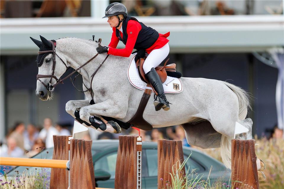 Sophie Hinners lieferte eine fehlerfreie Runde.Stefan Lafrentz/dpa