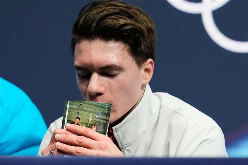 Sorgte für einen weiteren emotionalen Olympia-Moment: Maxim Naumov.Francisco Seco/AP/dpa