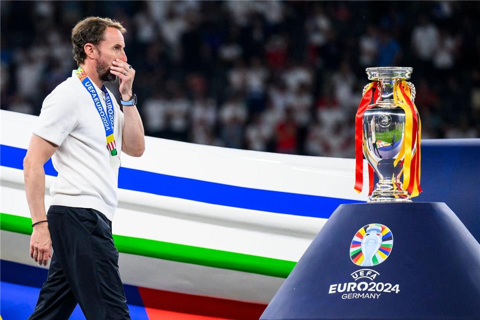 Southgate war den Trophäen nahe, aber gewann nie eine. (Archivbild))Tom Weller/dpa