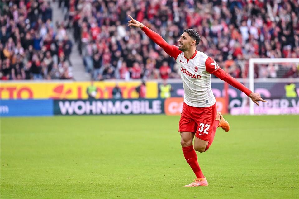Später Ausgleich: Vincenzo Grifo traf für Freiburg zum 2:2.Harry Langer/dpa