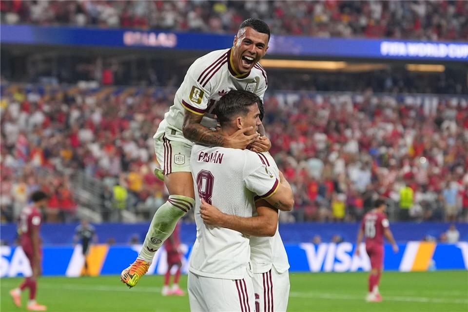 Spanien steht im Viertelfinale der WM.Julio Cortez^/AP/dpa