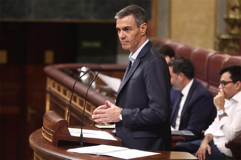 Spaniens Regierungschef Pedro Sánchez hat Falschinformationen in sozialen Netzwerken für den Massenandrang auf die Nordafrika-Exklave Ceuta von Ende Juli mitverantwortlich gemacht. (Archivbild)Eduardo Parra/EUROPA PRESS/dpa