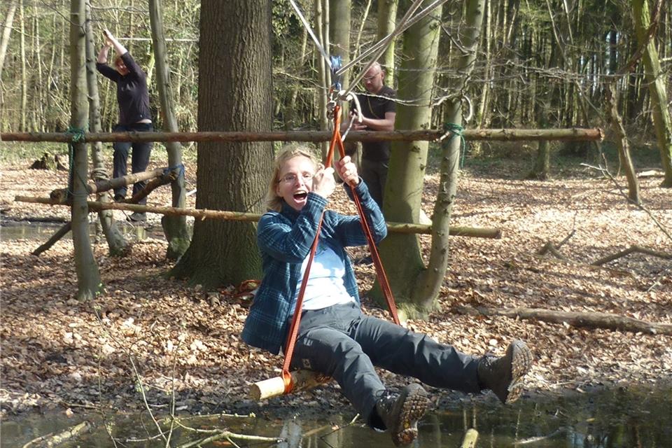 Spaß haben in der Natur, das gehört ebenfalls zu den Seminaren, die Dirk Nießing anbietet.