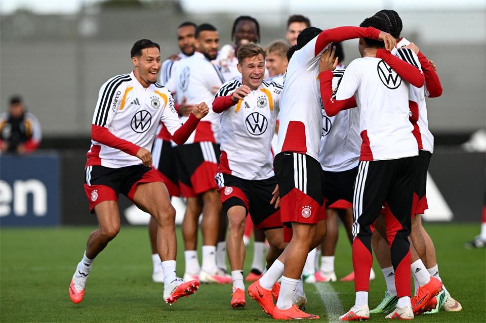 „Spaß unter Druck“, den sollen Deutschlands Fußballer ausstrahlen.Federico Gambarini/dpa