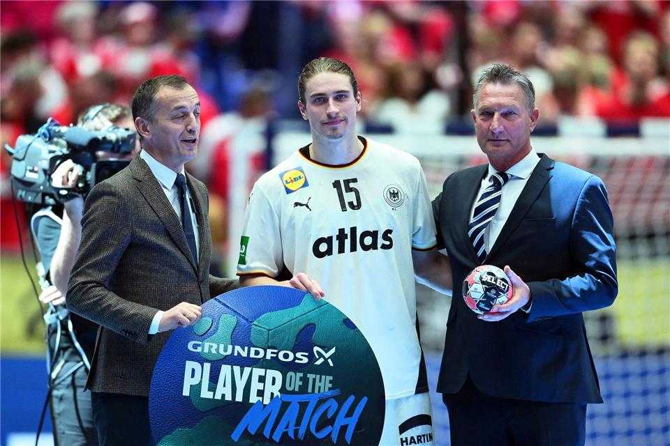 Spielmacher Juri Knorr will auch gegen Kroatien wieder in Bestform sein. Sina Schuldt/dpa