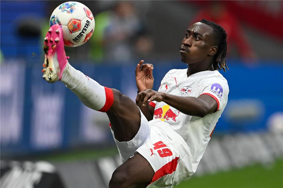 Spielt eine starke Bundesliga-Saison: Der Ivorer Yan Diomande.Florian Wiegand/dpa