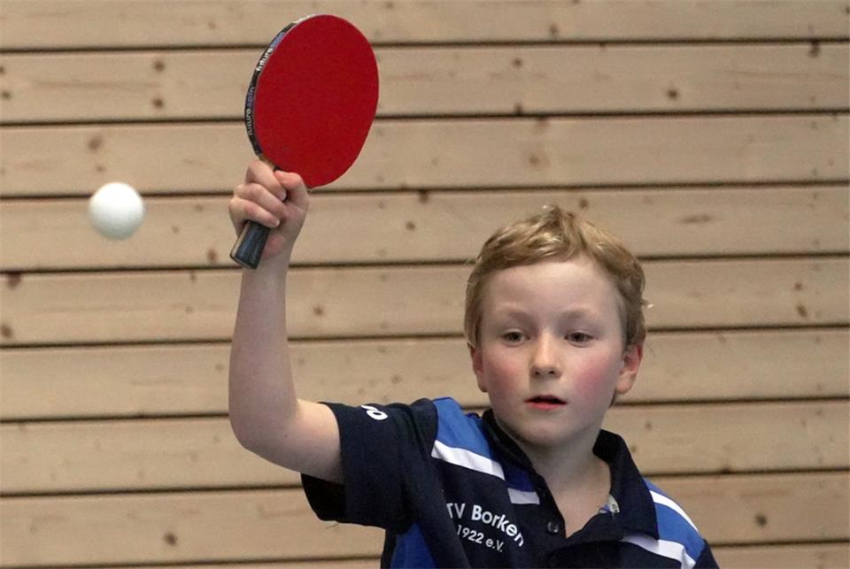 Spielt erst seit zehn Monaten Tischtennis beim TV Borken – und am Samstag schon um die westdeutsche Rangliste: Lukas Lebbing.