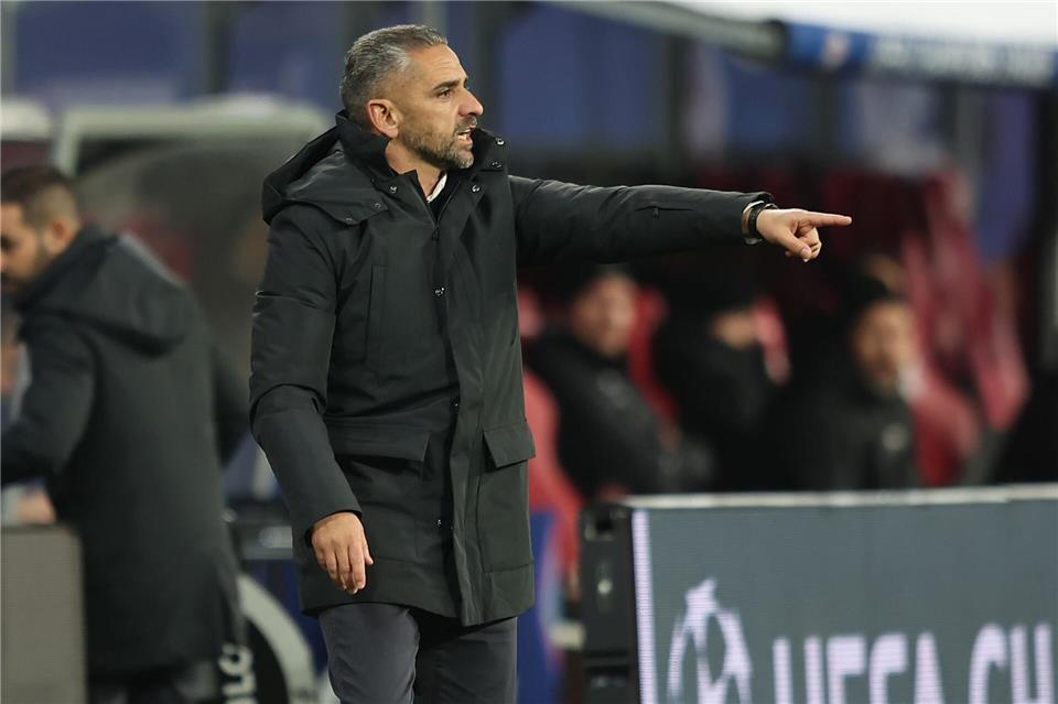 Sporting-Trainer Rui Borges plagen Personalsorgen.Andreas Gora/dpa