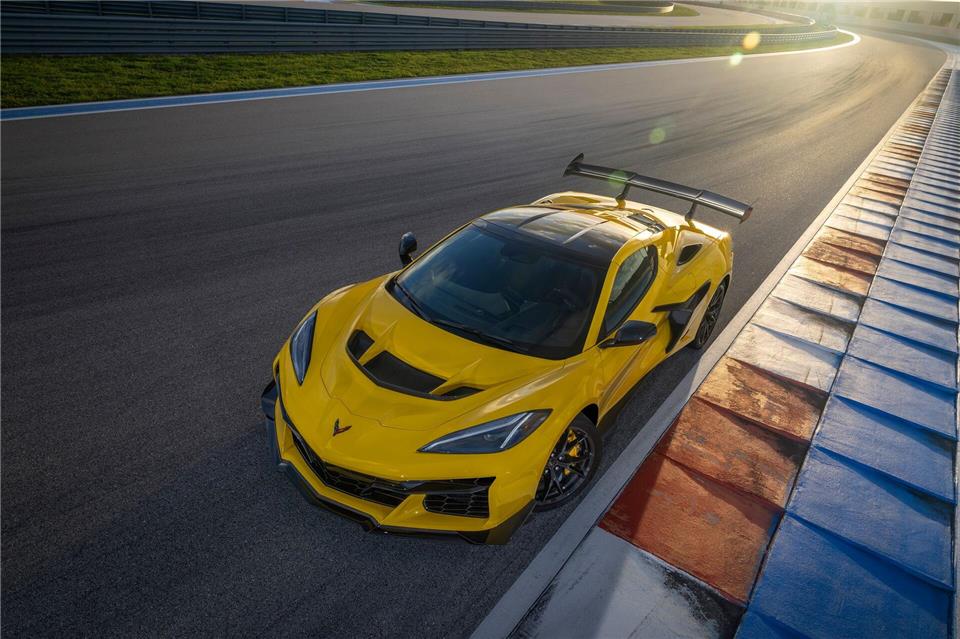 Sportmaschine im natürlichen Habitat: Das wahre Potenzial der Corvette ZR1 lässt sich sicher(lich) nur auf der Rennstrecke ausschöpfen.Richard Prince/Chevrolet/dpa-tmn